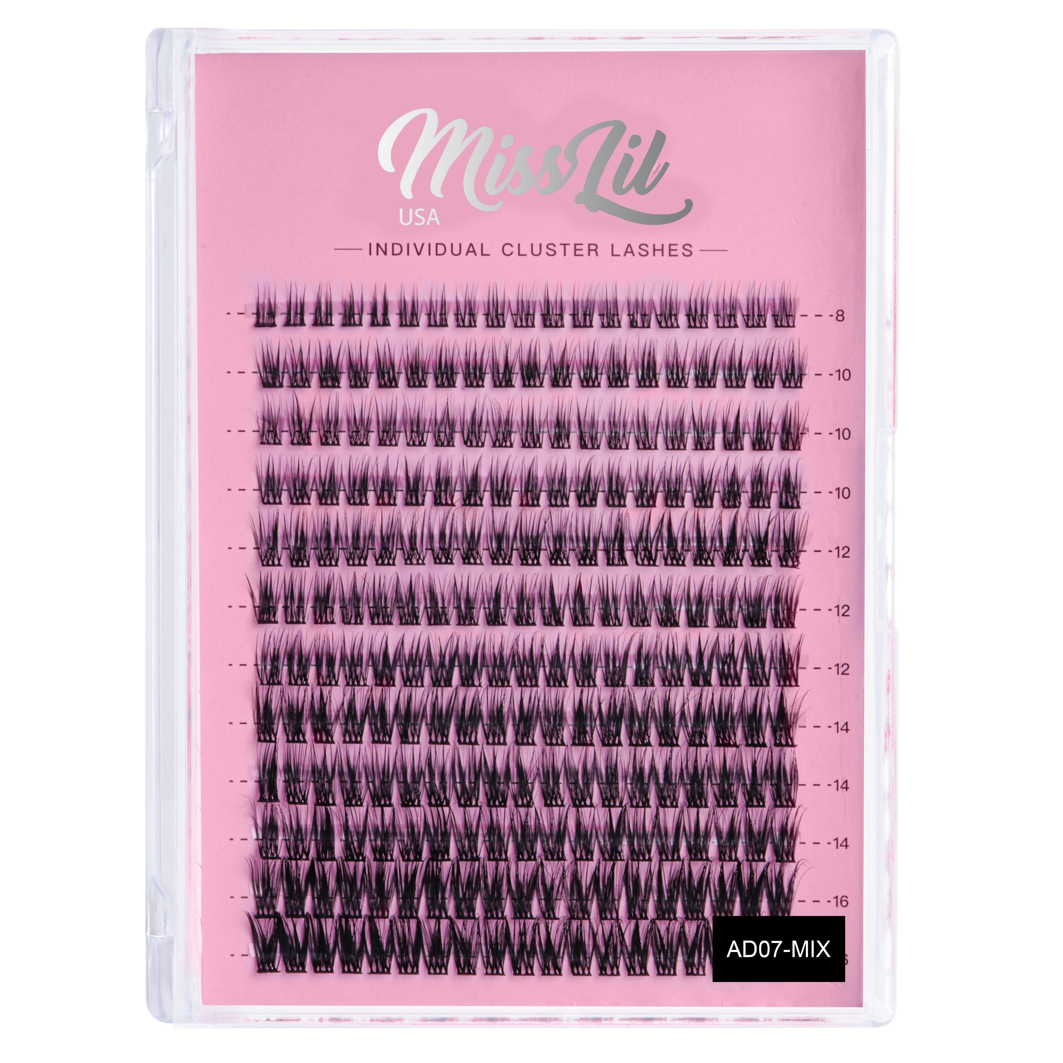 DIY Cluster Lashes AD-07 (Mixed Tray) - Miss Lil USA Wholesale