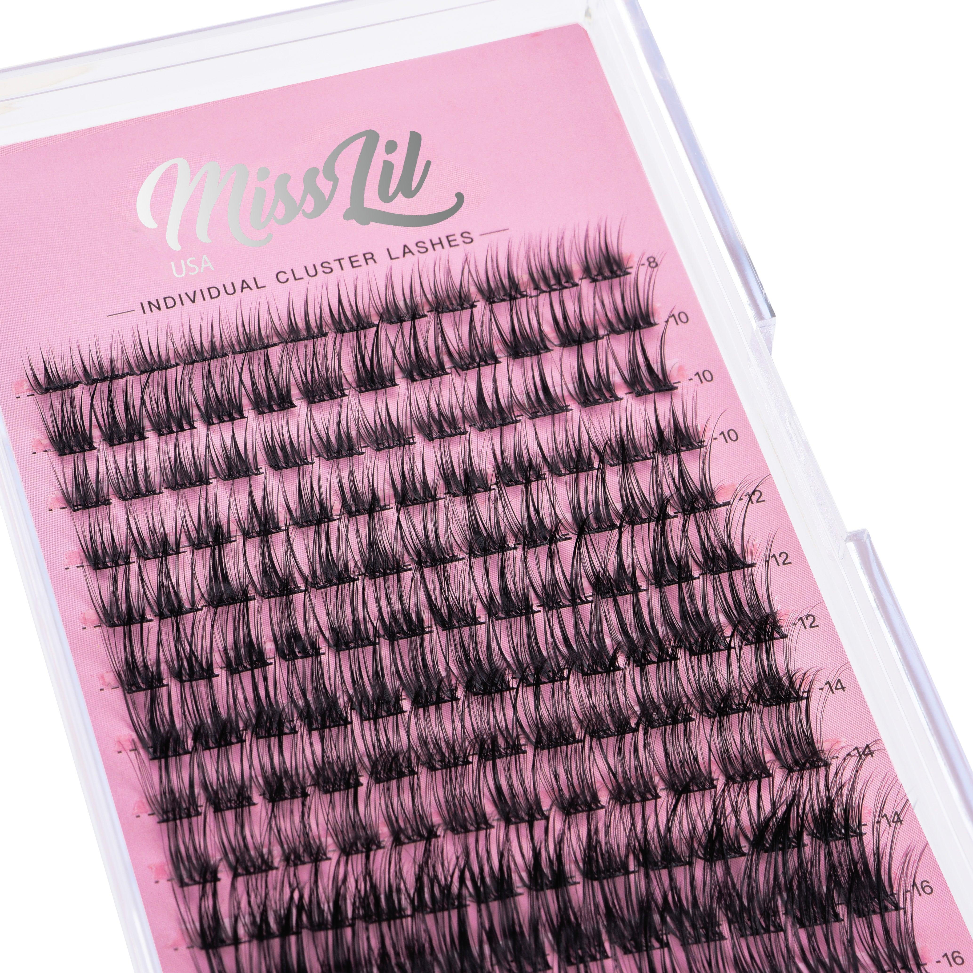 DIY Cluster Eyelashes AD-12 (Large Mixed Tray) - Miss Lil USA Wholesale