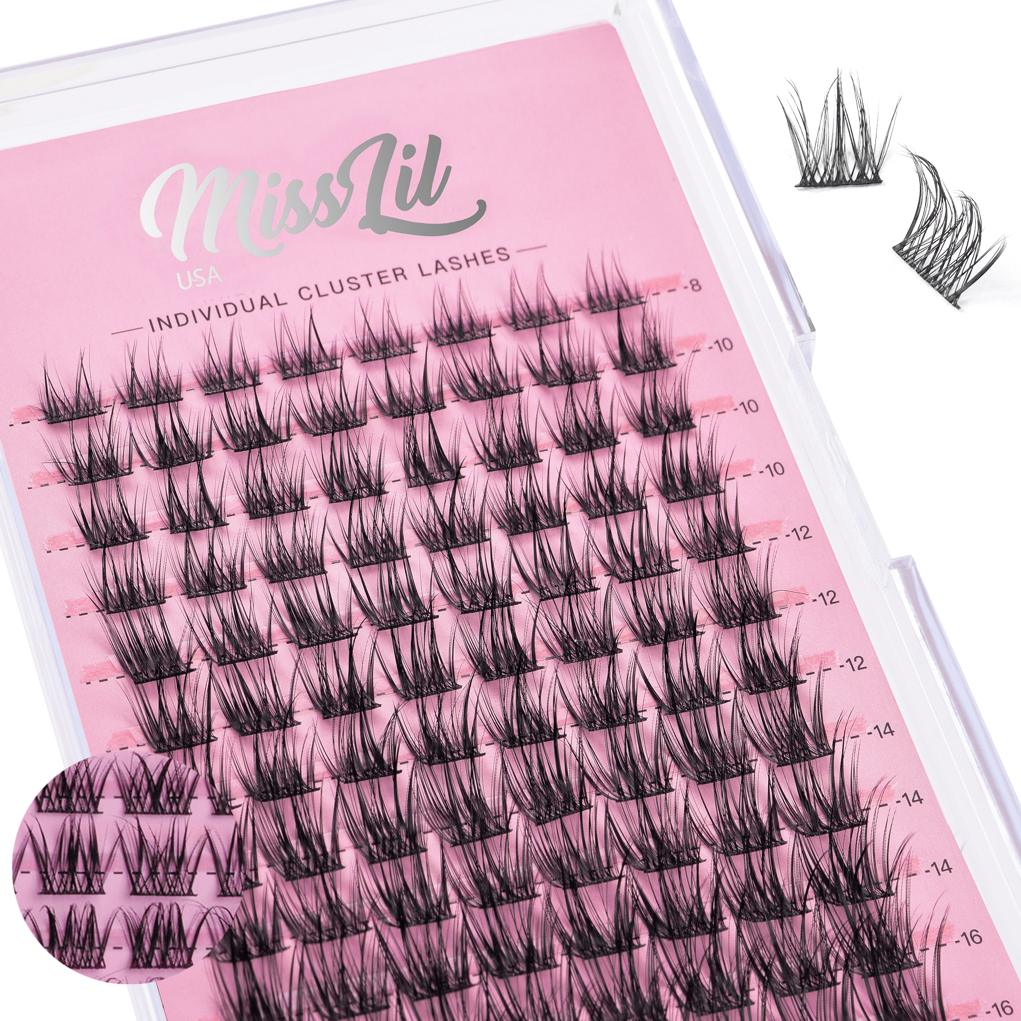 DIY Cluster Lashes AD-38 (Mixed Tray) - Miss Lil USA Wholesale