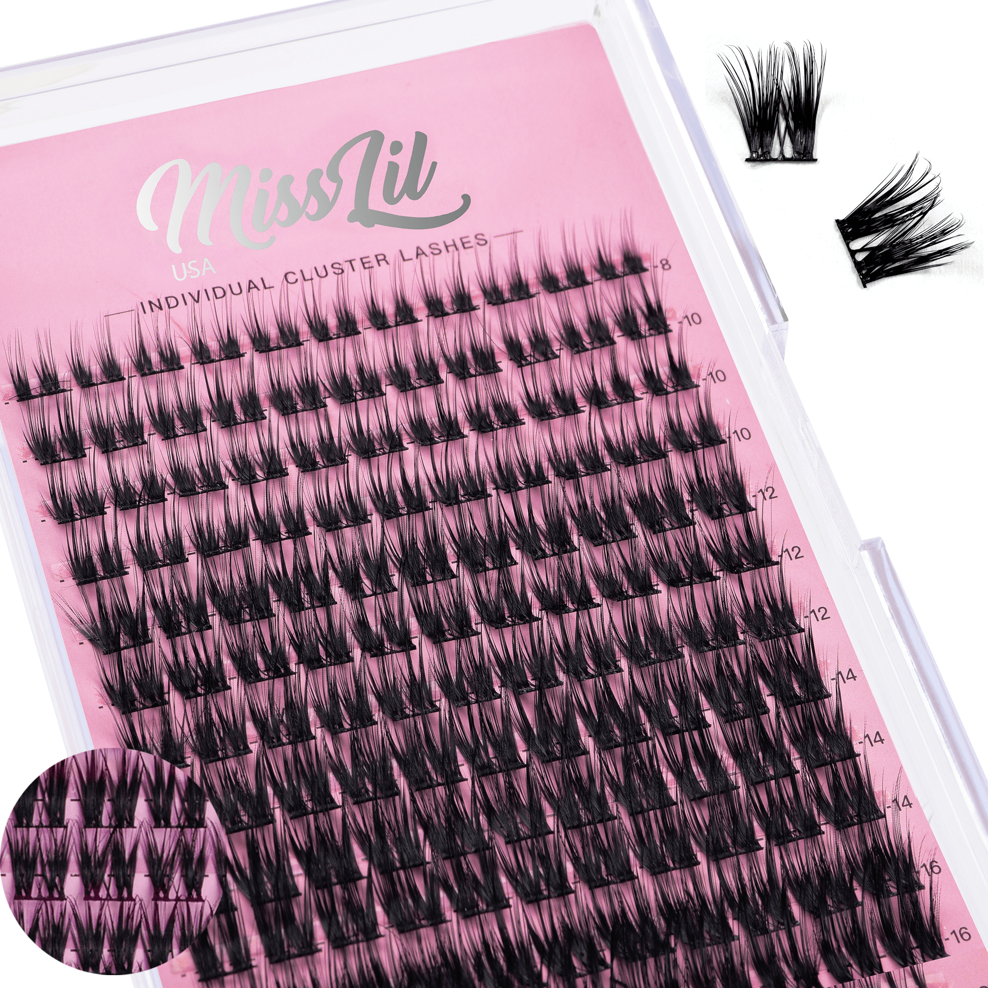 DIY Cluster lashes AD-52 (Mixed Tray) - Miss Lil USA Wholesale