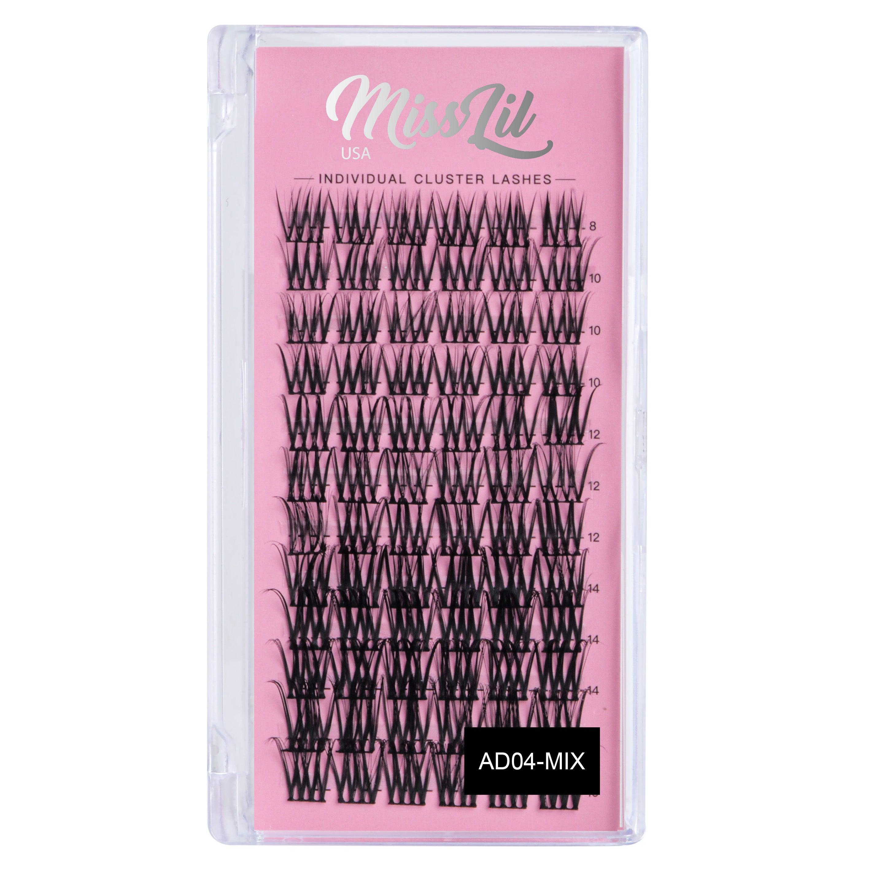 DIY Individual Cluster Lashes AD-04 Small MIX- Miss Lil USA Wholesale