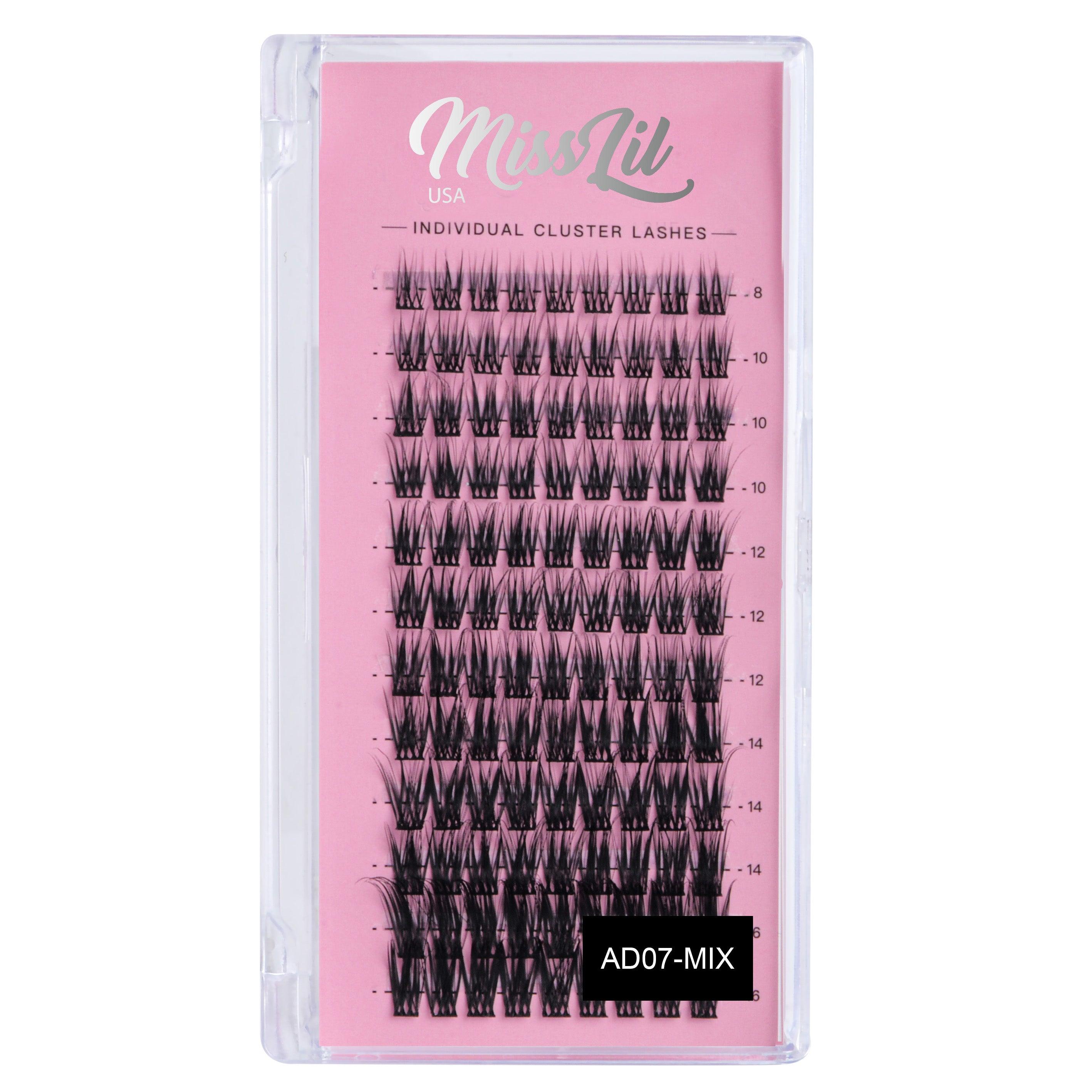 DIY Individual Cluster Lashes AD-07 Small MIX - Miss Lil USA Wholesale
