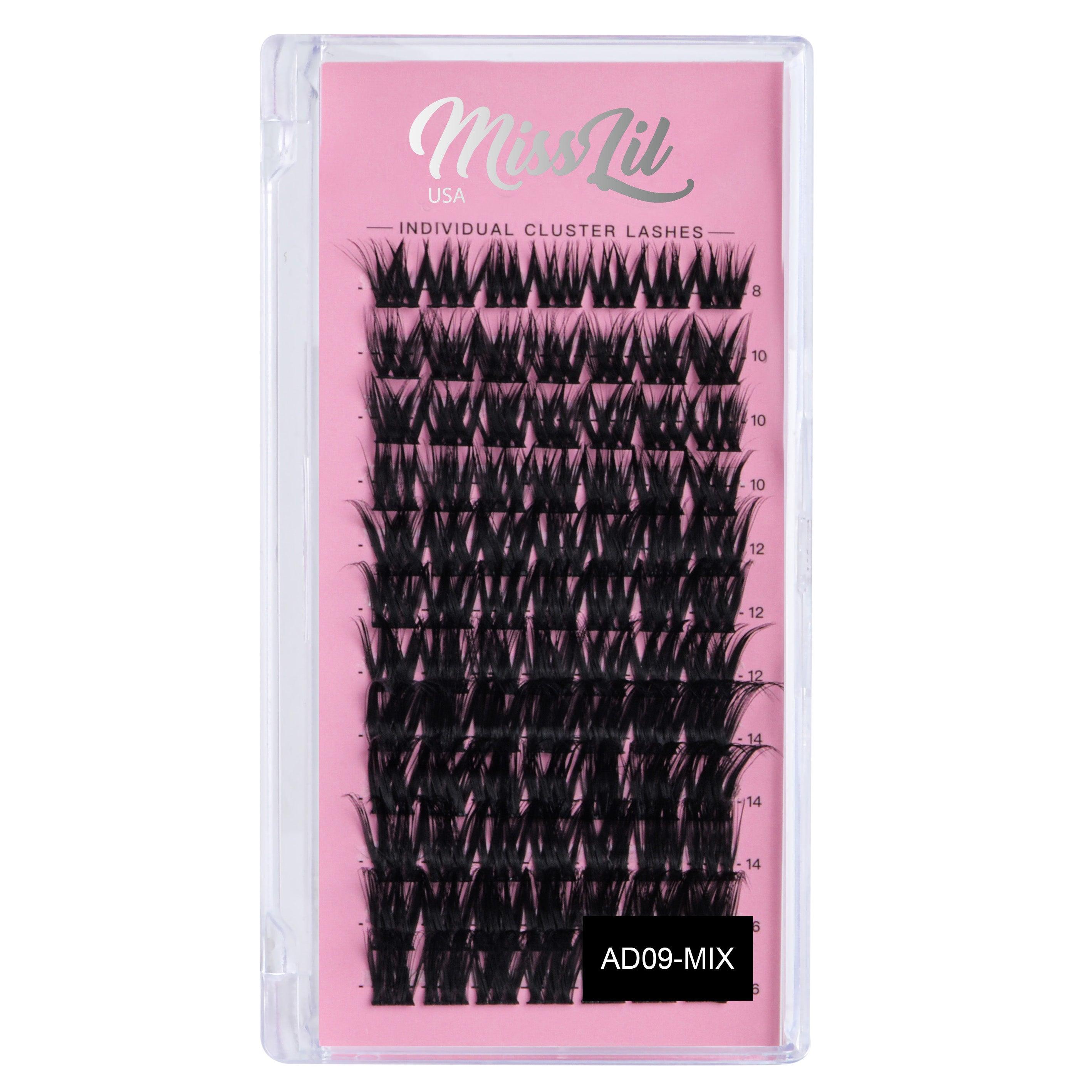 DIY Individual Cluster Lashes AD-09 Small MIX - Miss Lil USA Wholesale