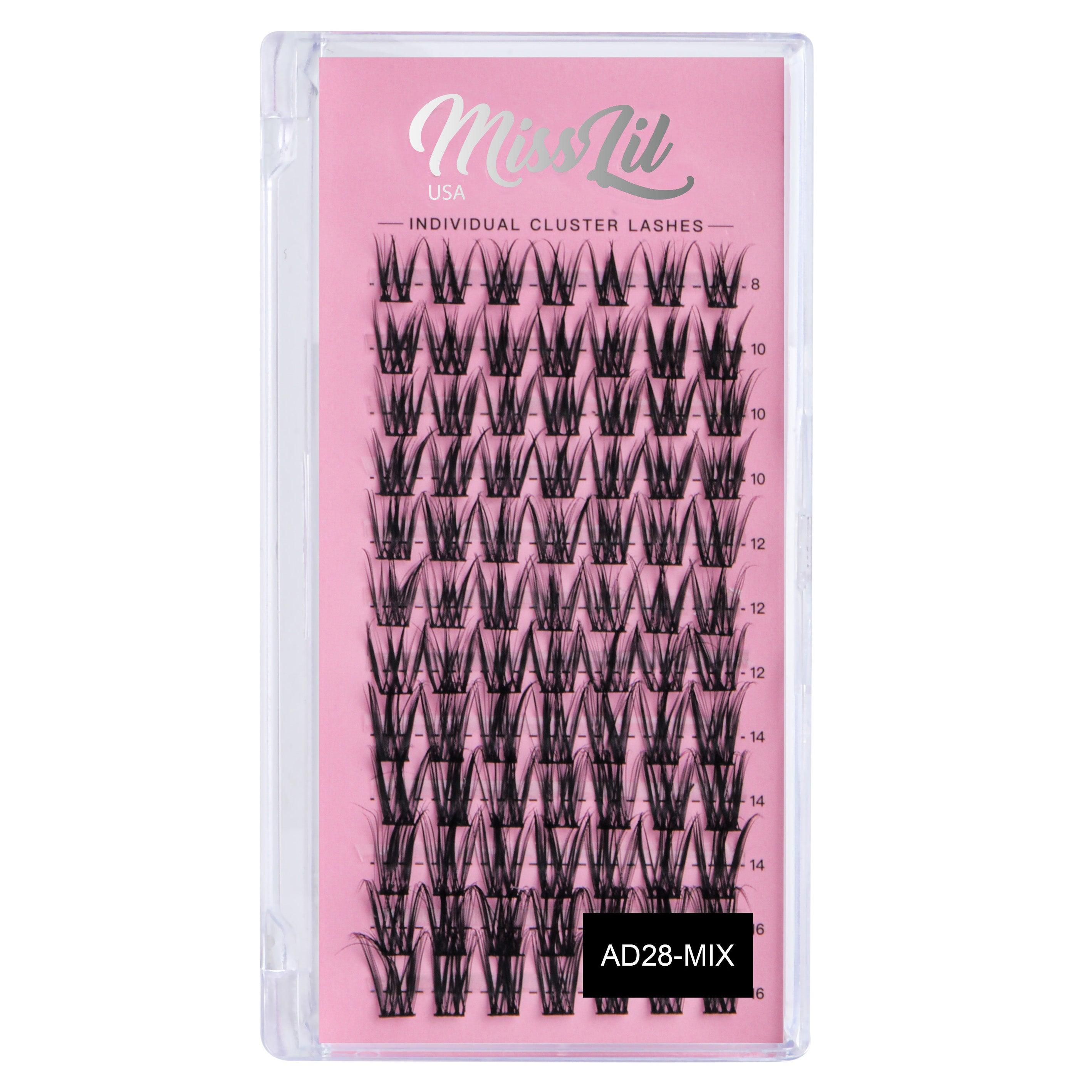 DIY Individual Cluster lashes AD-28 Small MIX - Miss Lil USA Wholesale