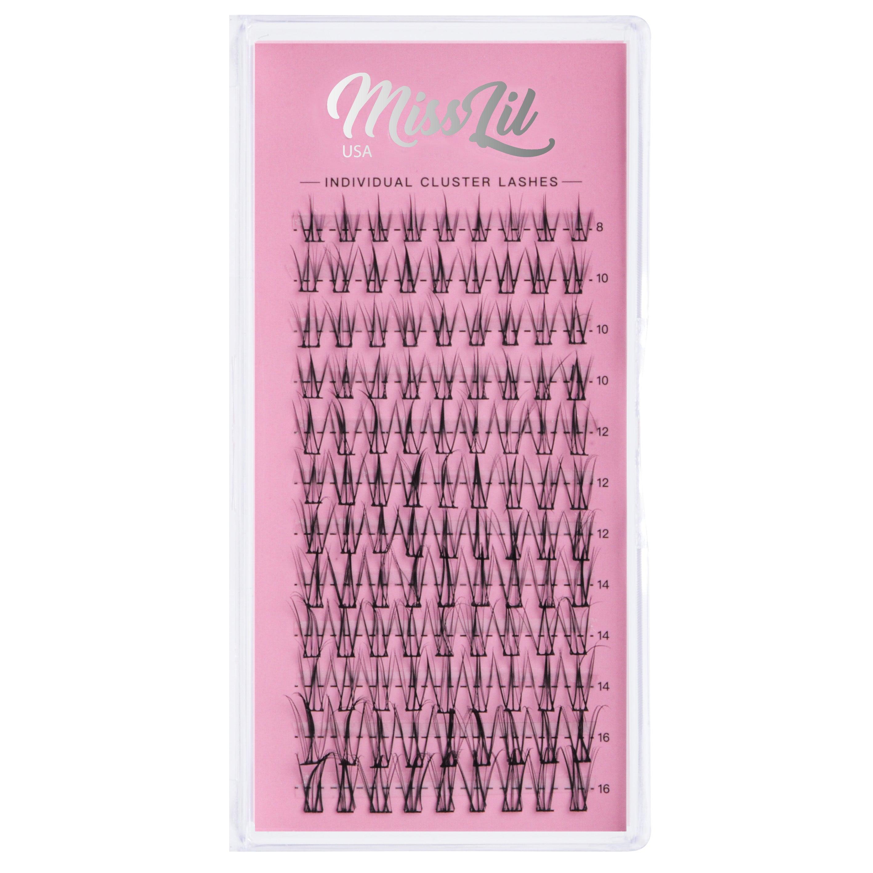 Individual Cluster Lashes AD-34 (Small Mixed Tray) - Miss Lil USA Wholesale