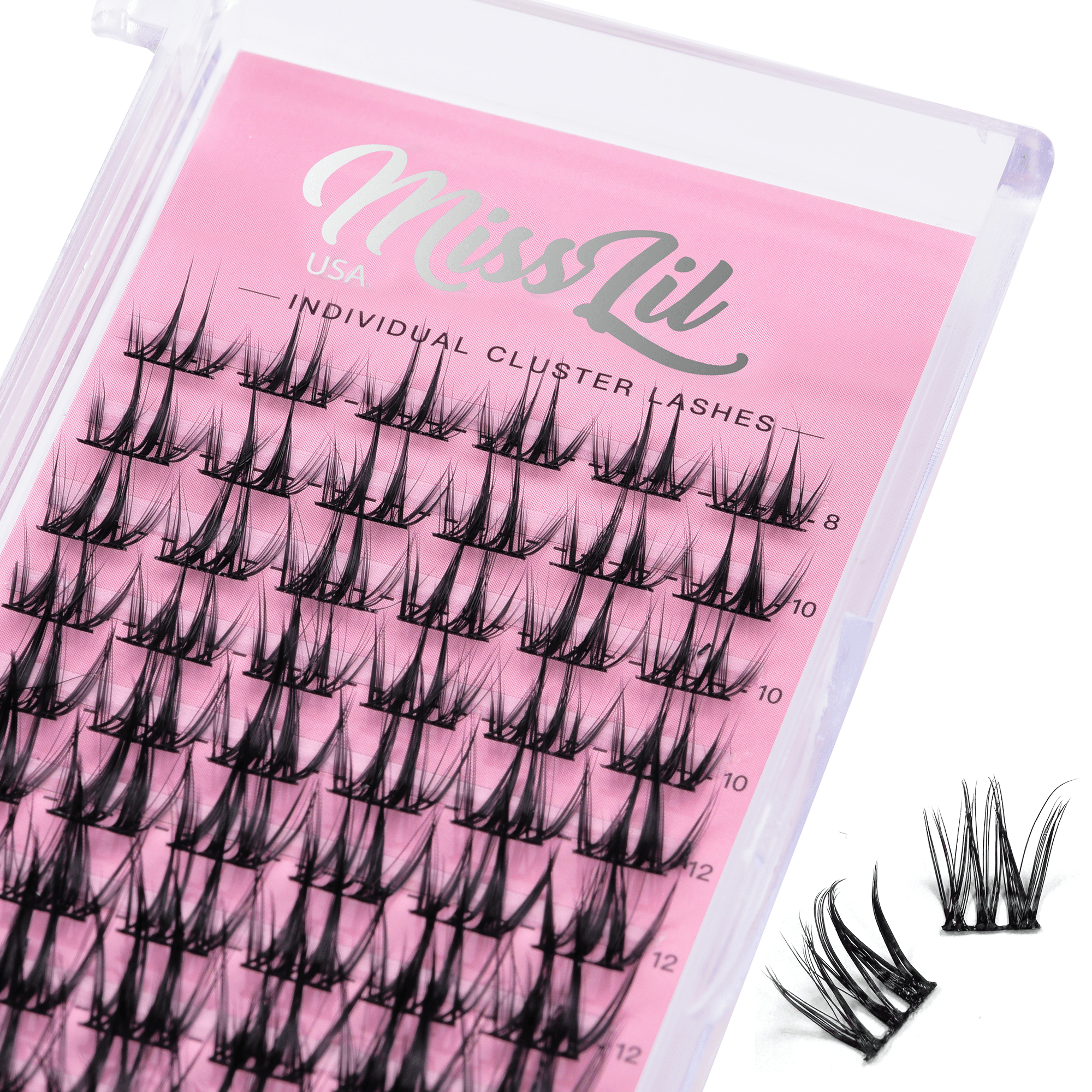 DIY Cluster lashes AD-42 Small MIXED Tray - Miss Lil USA Wholesale