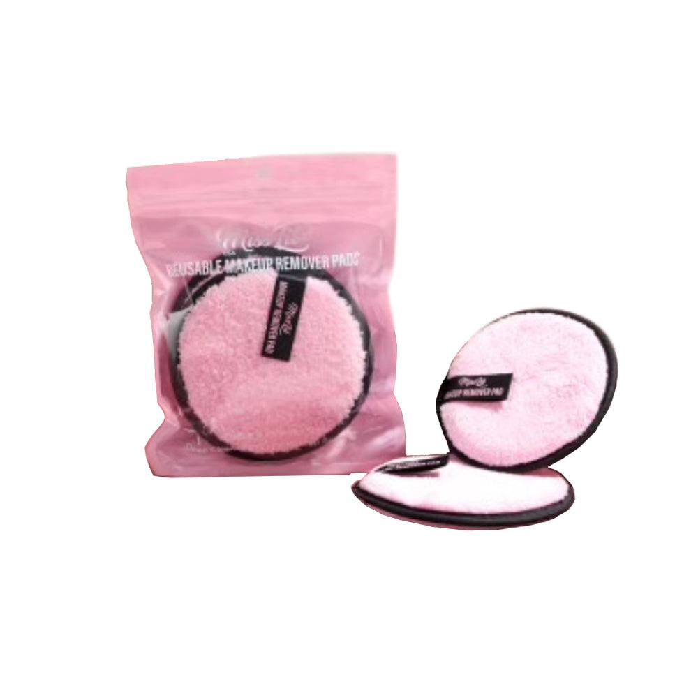 Makeup Remover Pads - Pink & black (Pack of 12) - Miss Lil USA Wholesale