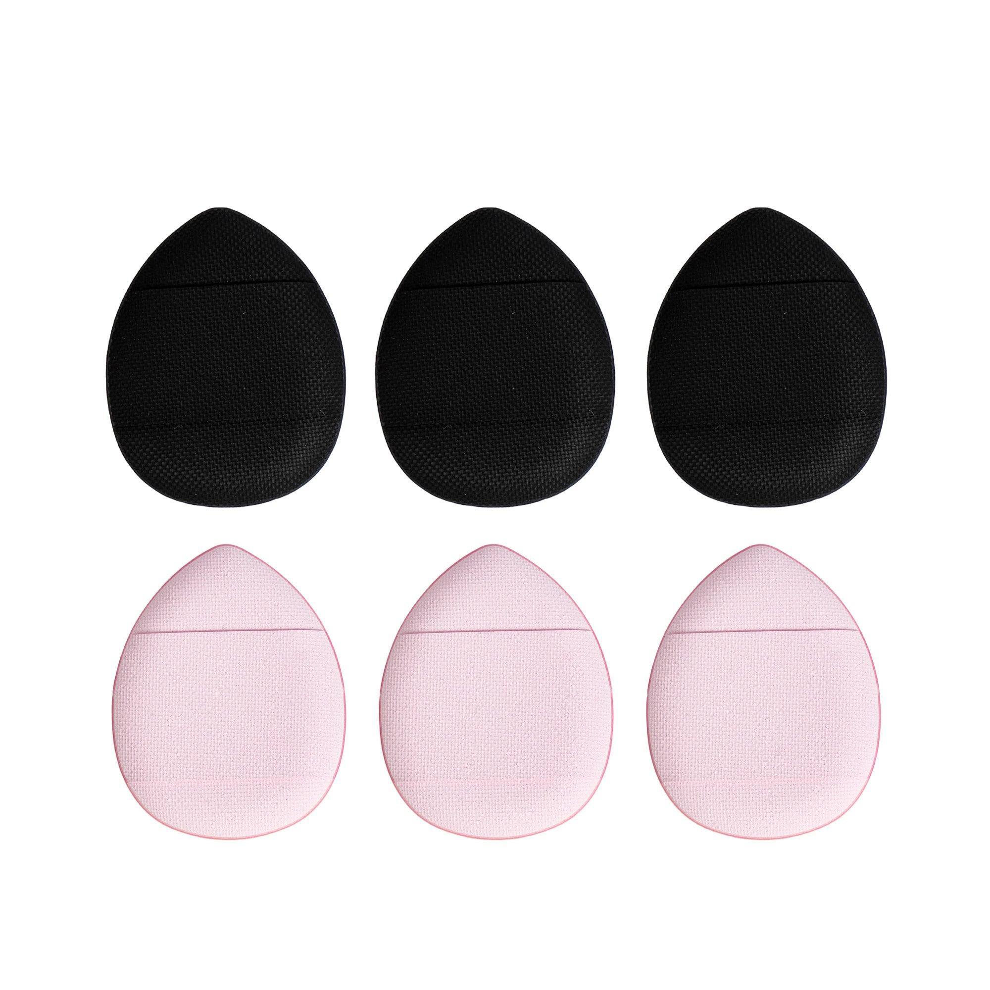 Mini triangle Powder Puffs-Black-Pink - Miss Lil USA Wholesale