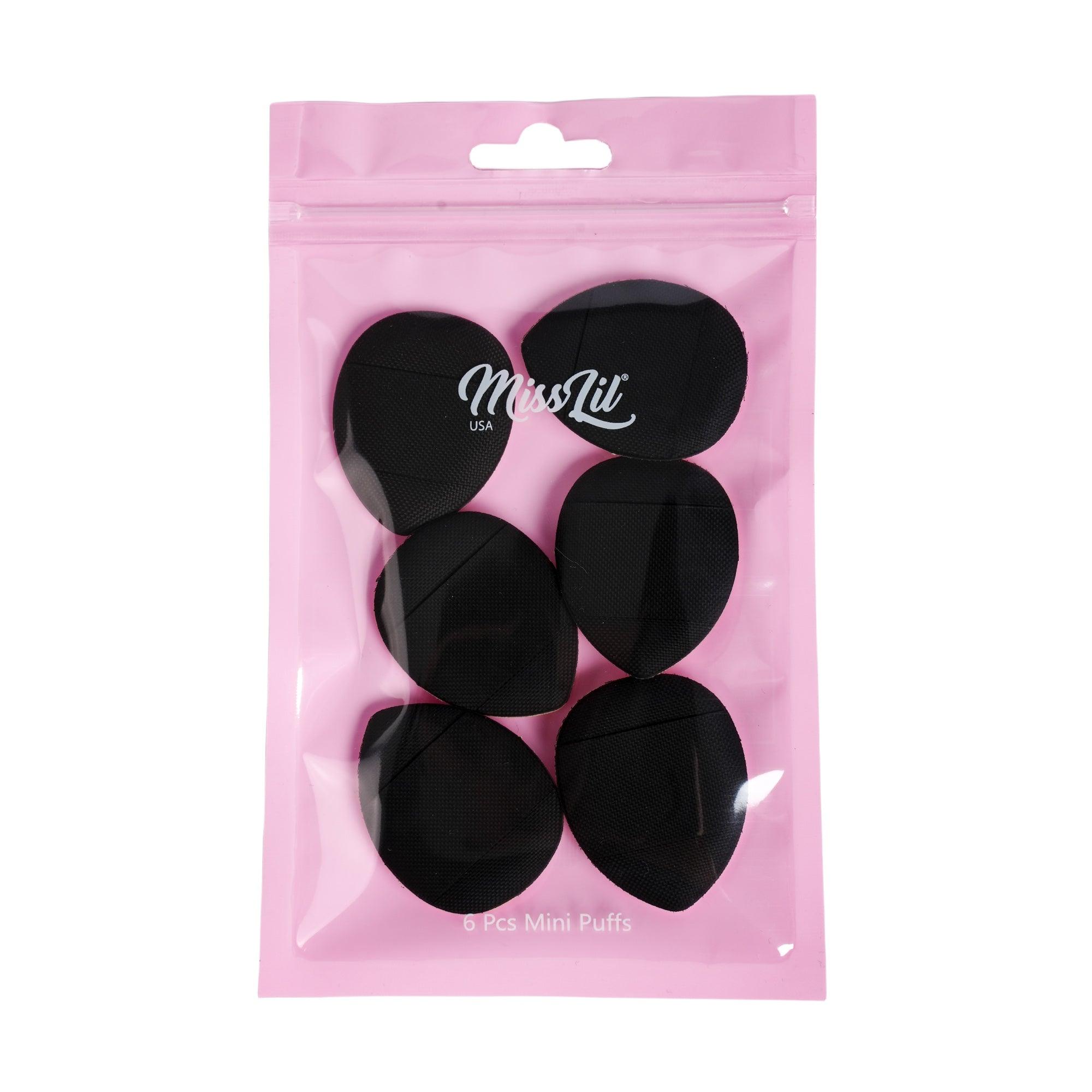 Mini triangle makeup puffs black - Miss Lil USA Wholesale