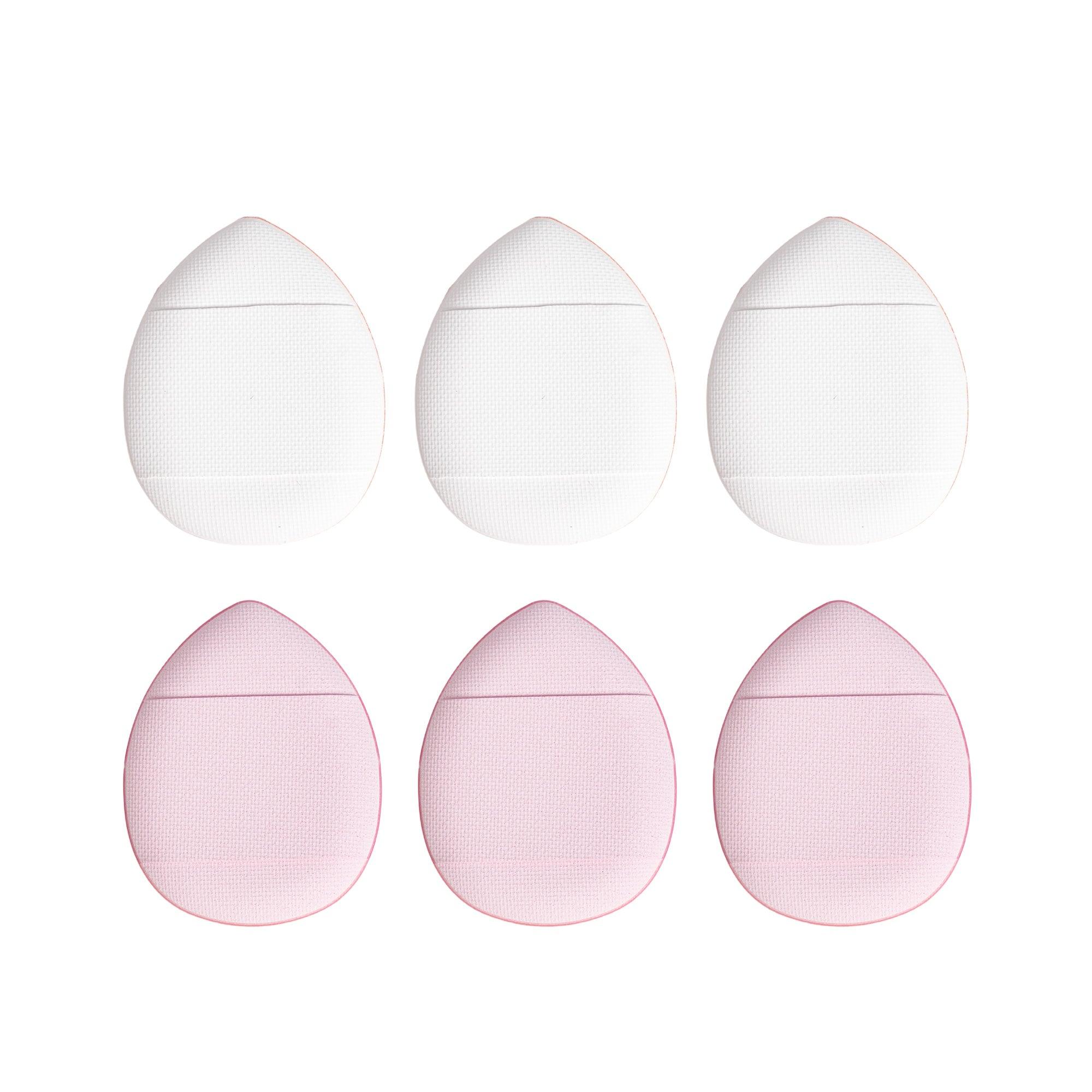 Mini triangle Powder Puffs-White Pink - Miss Lil USA Wholesale