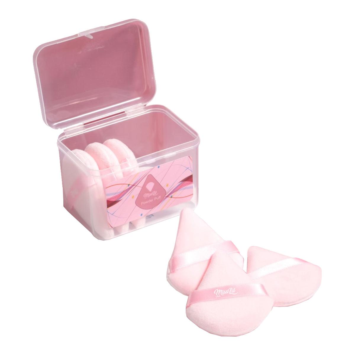 Powder puff light pink in a box - Miss Lil USA Wholesale