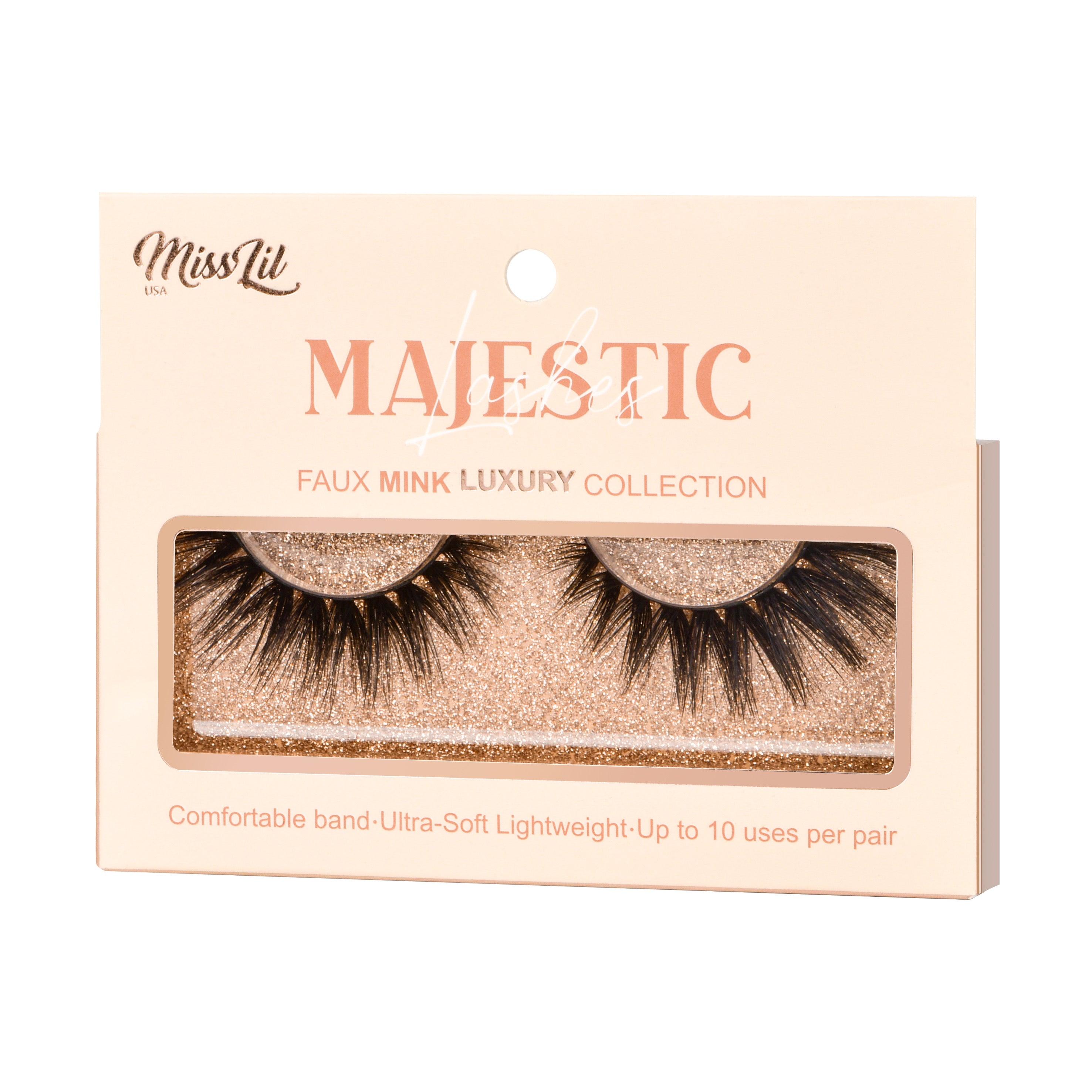 1 Pair Lashes-Majestic Collection #3 (Pack of 12) - Miss Lil USA Wholesale
