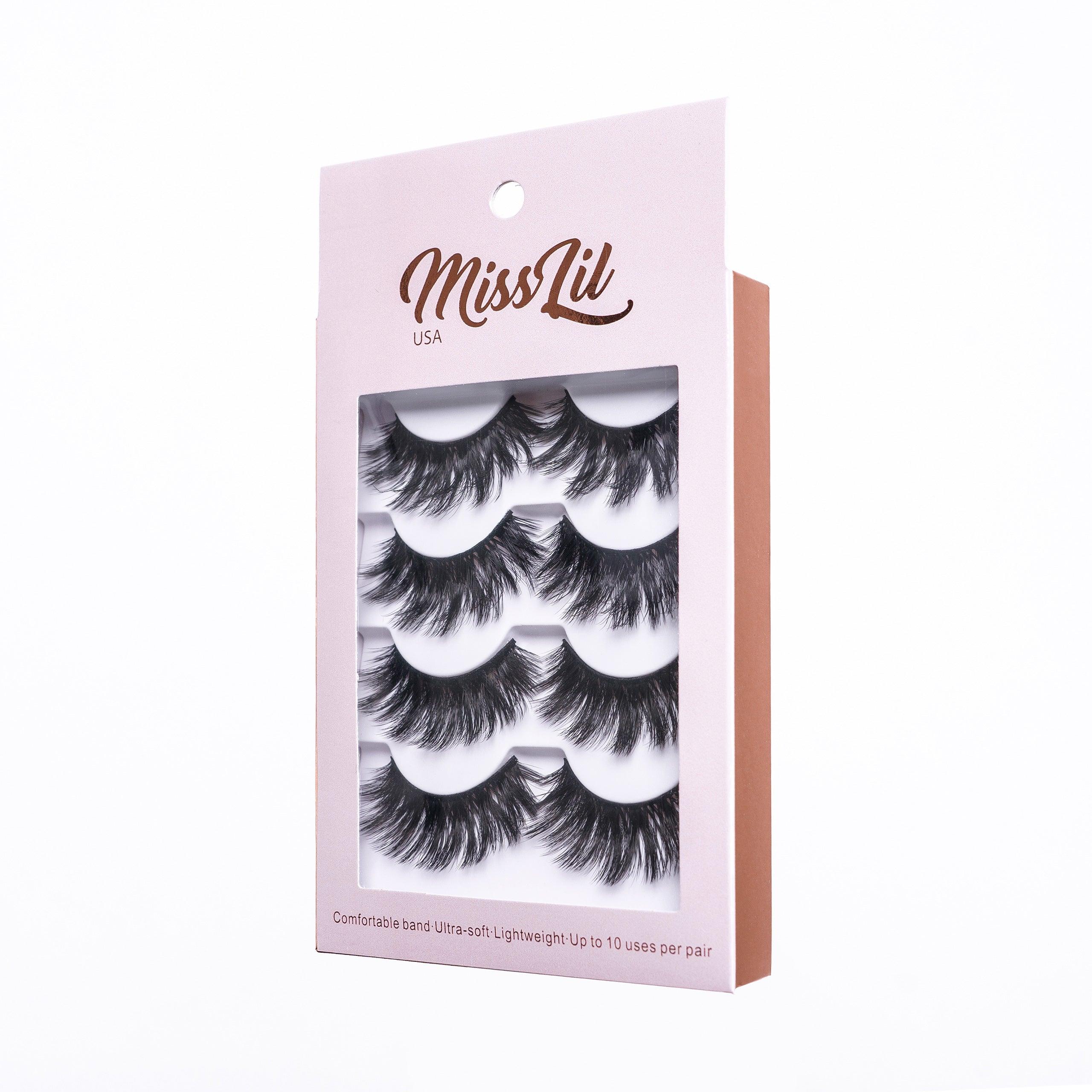 4 Pairs Lashes Classic Collection #10 (Pack of 12) - Miss Lil USA Wholesale