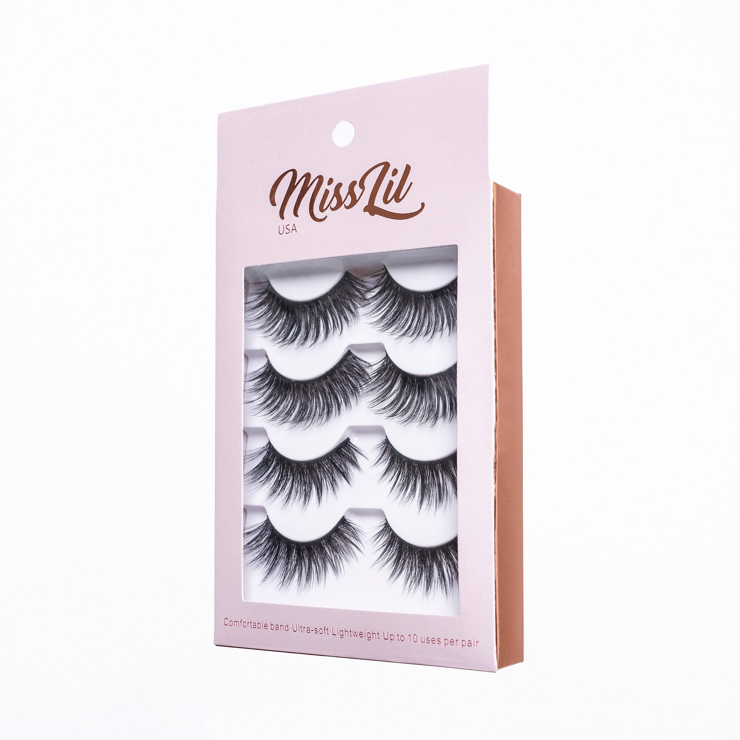 4 Pairs Lashes Classic Collection #19 (Pack of 12) - Miss Lil USA Wholesale