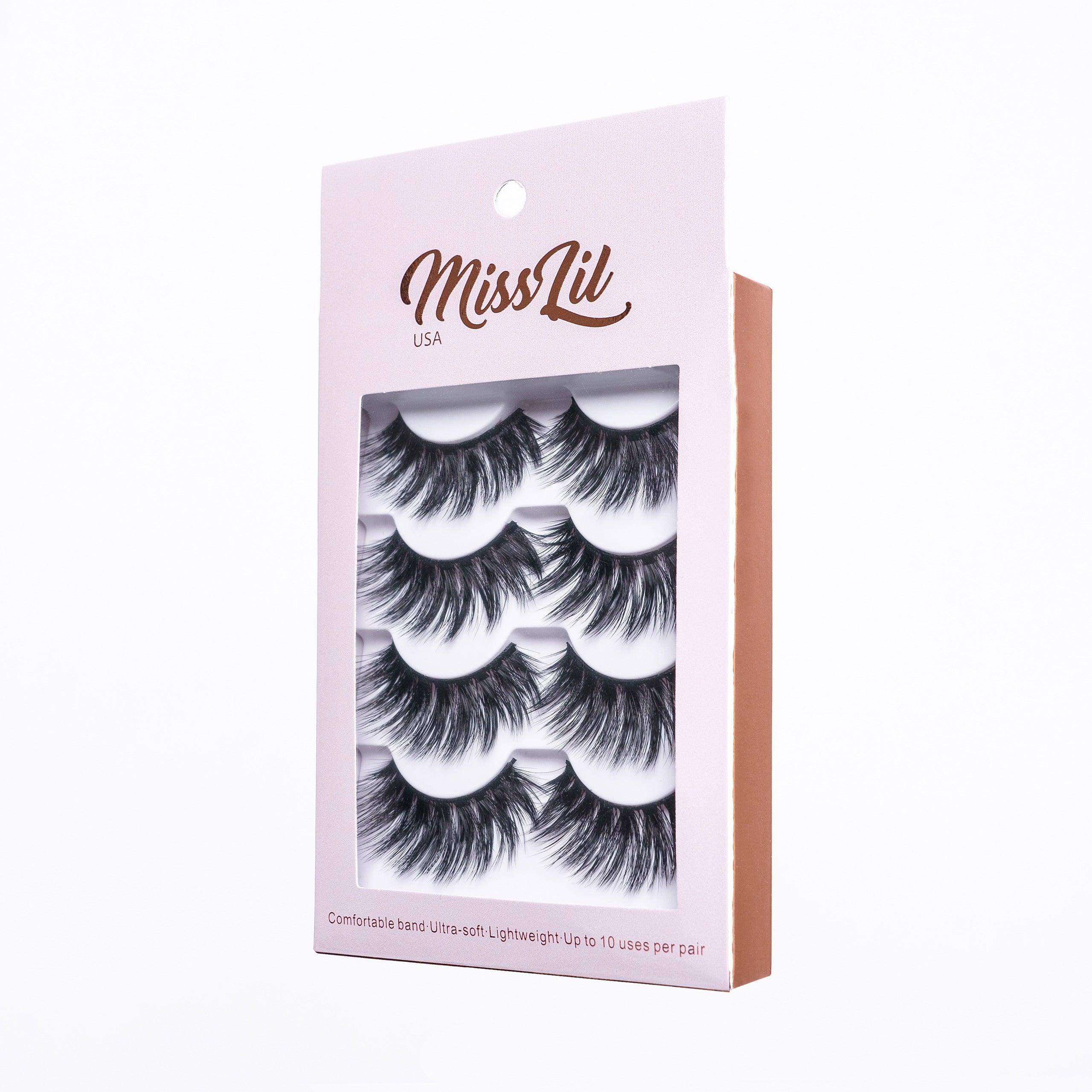 4 Pairs Lashes Classic Collection #20 (Pack of 12) - Miss Lil USA Wholesale