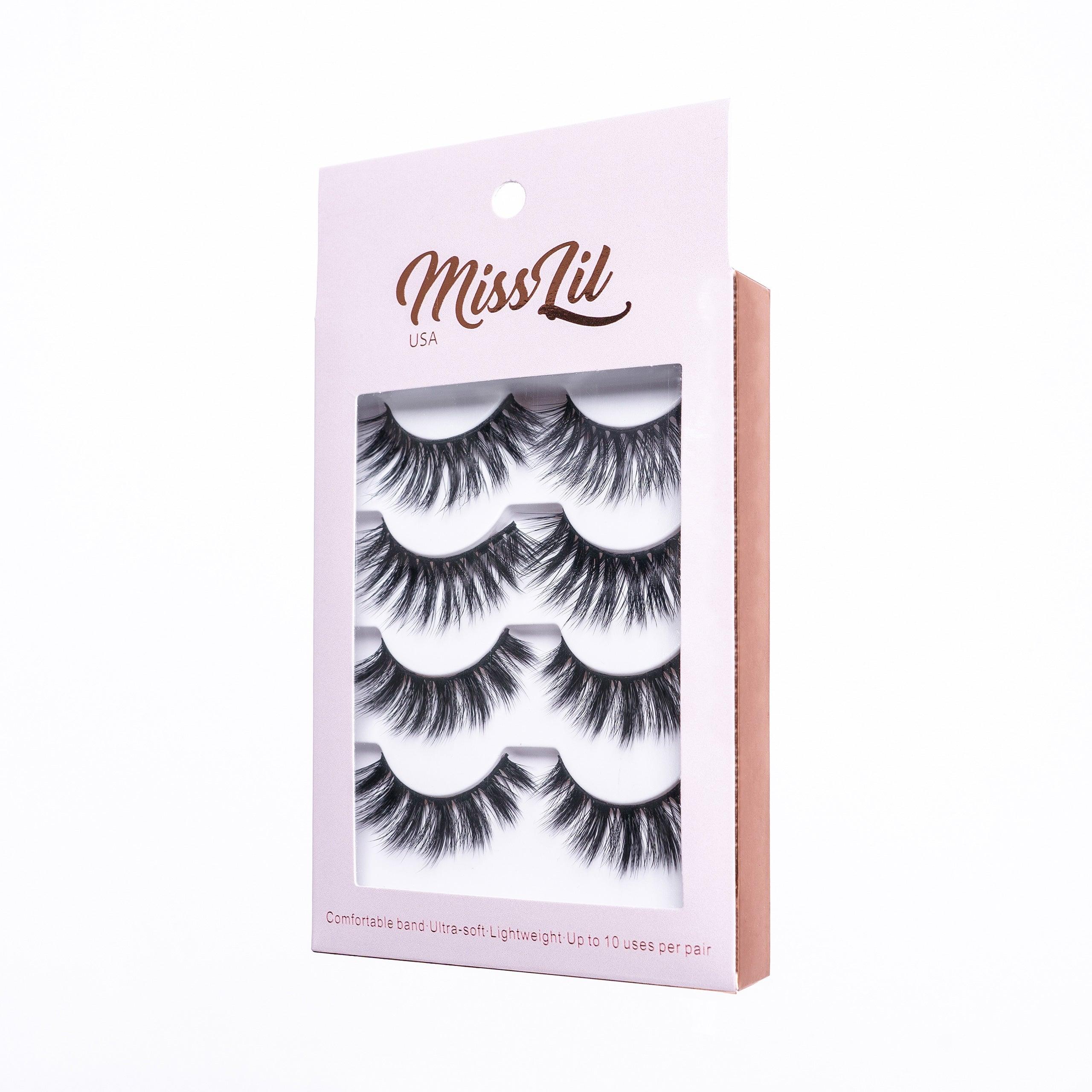 4 Pairs Lashes Classic Collection #22 (Pack of 12) - Miss Lil USA Wholesale