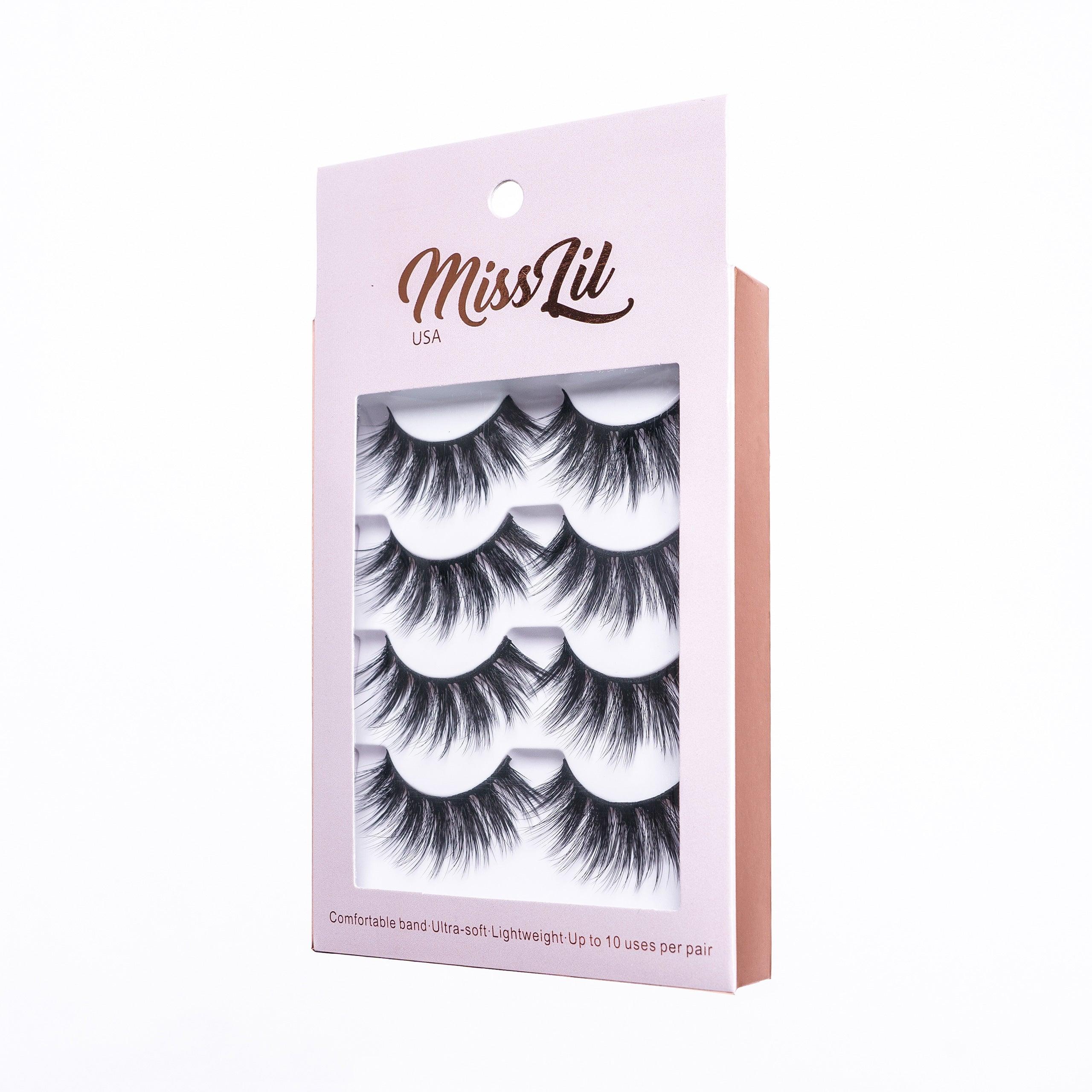 4 Pairs Lashes Classic Collection #23 (Pack of 12) - Miss Lil USA Wholesale