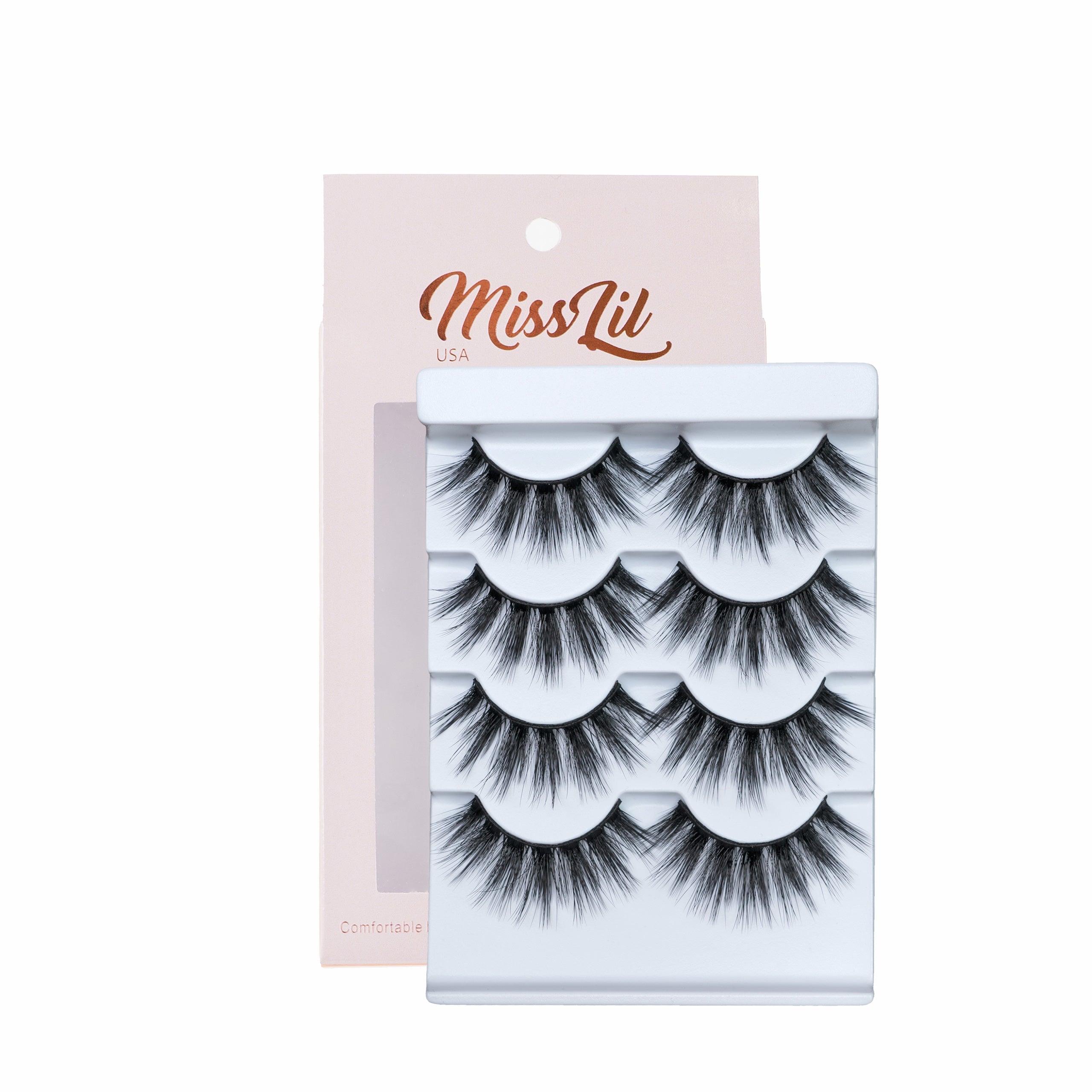 4 Pairs Lashes Classic Collection #23 (Pack of 12) - Miss Lil USA Wholesale