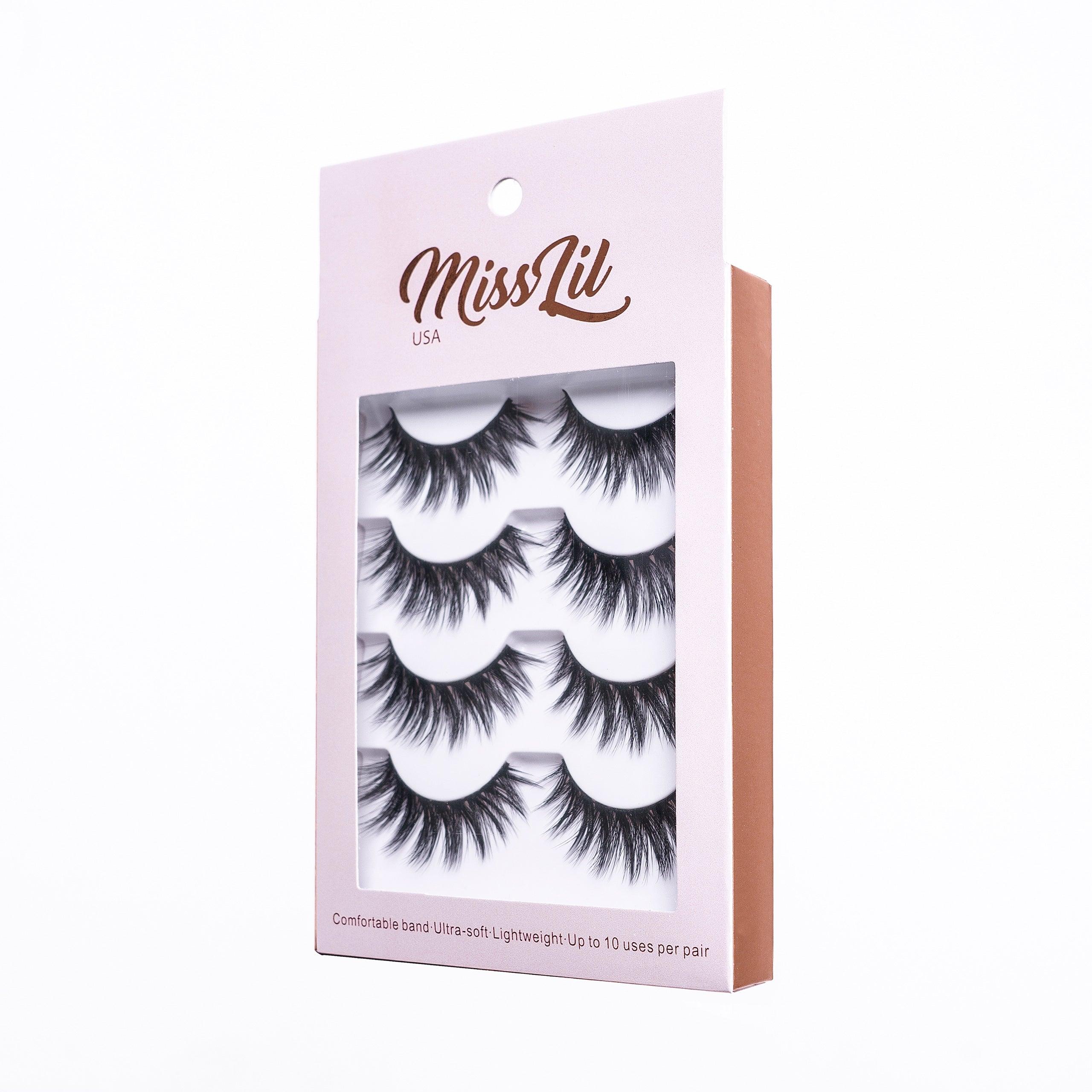 4 Pairs Lashes Classic Collection #24 (Pack of 12) - Miss Lil USA Wholesale