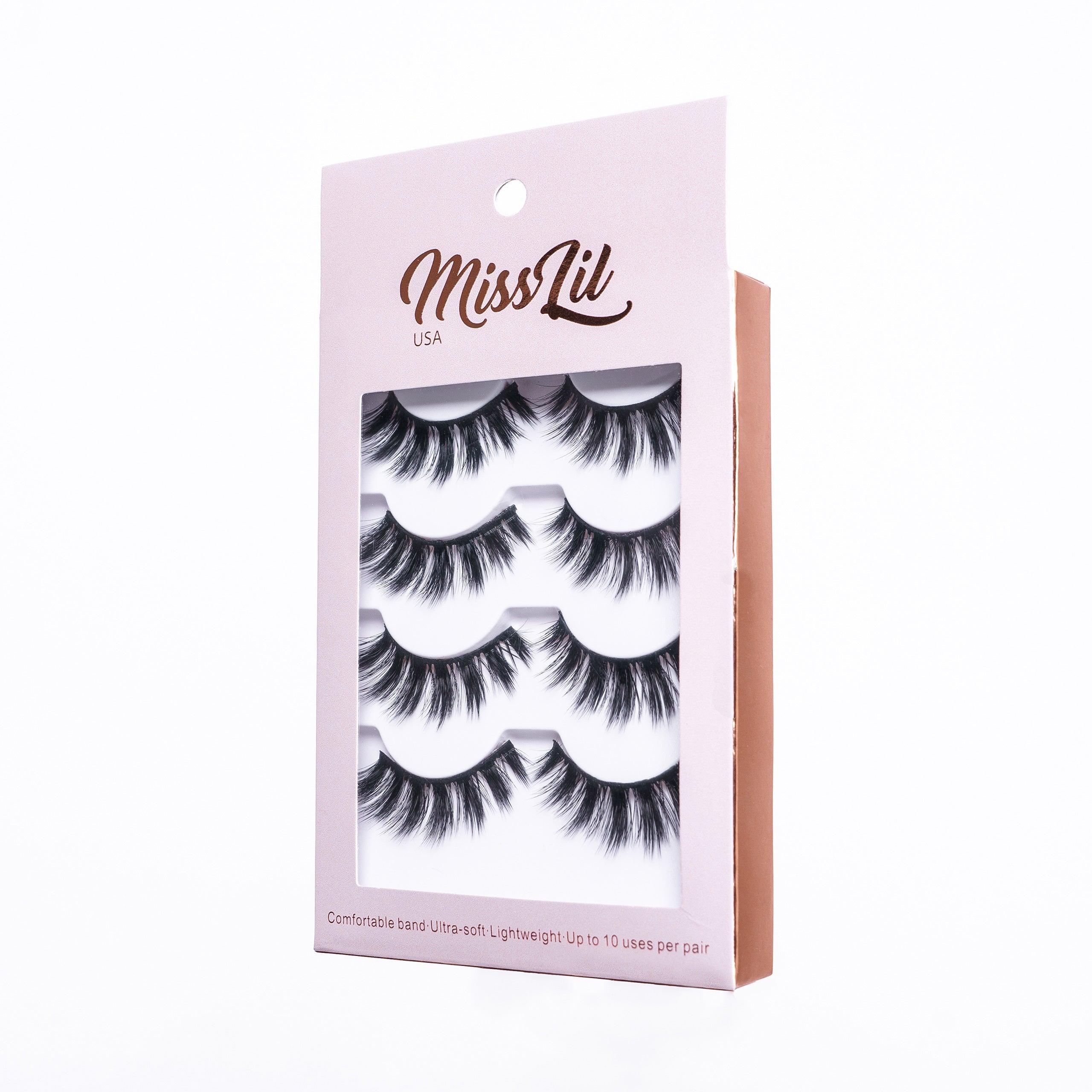 4 Pairs Lashes Classic Collection #27 (Pack of 12) - Miss Lil USA Wholesale