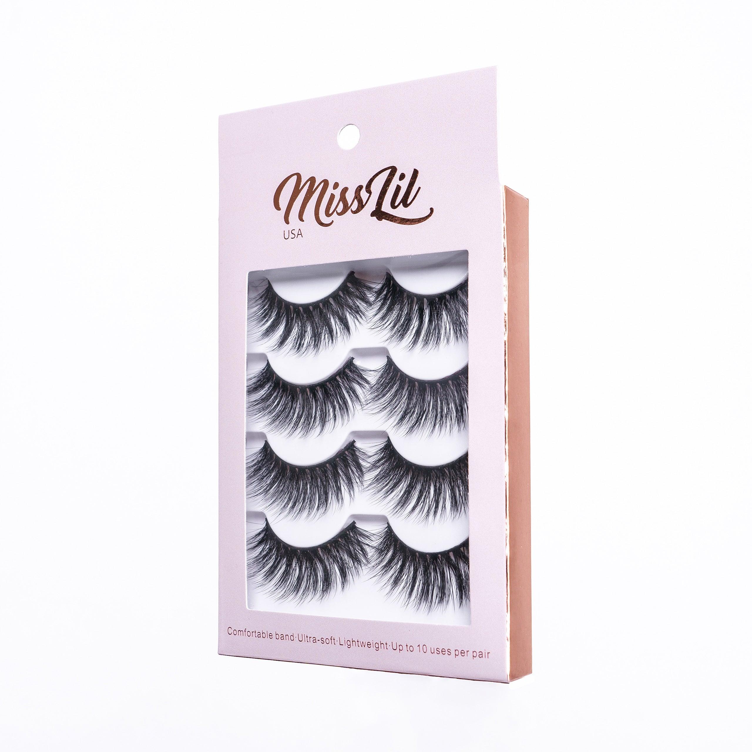 4 Pairs Lashes Classic Collection #28 (Pack of 12) - Miss Lil USA Wholesale