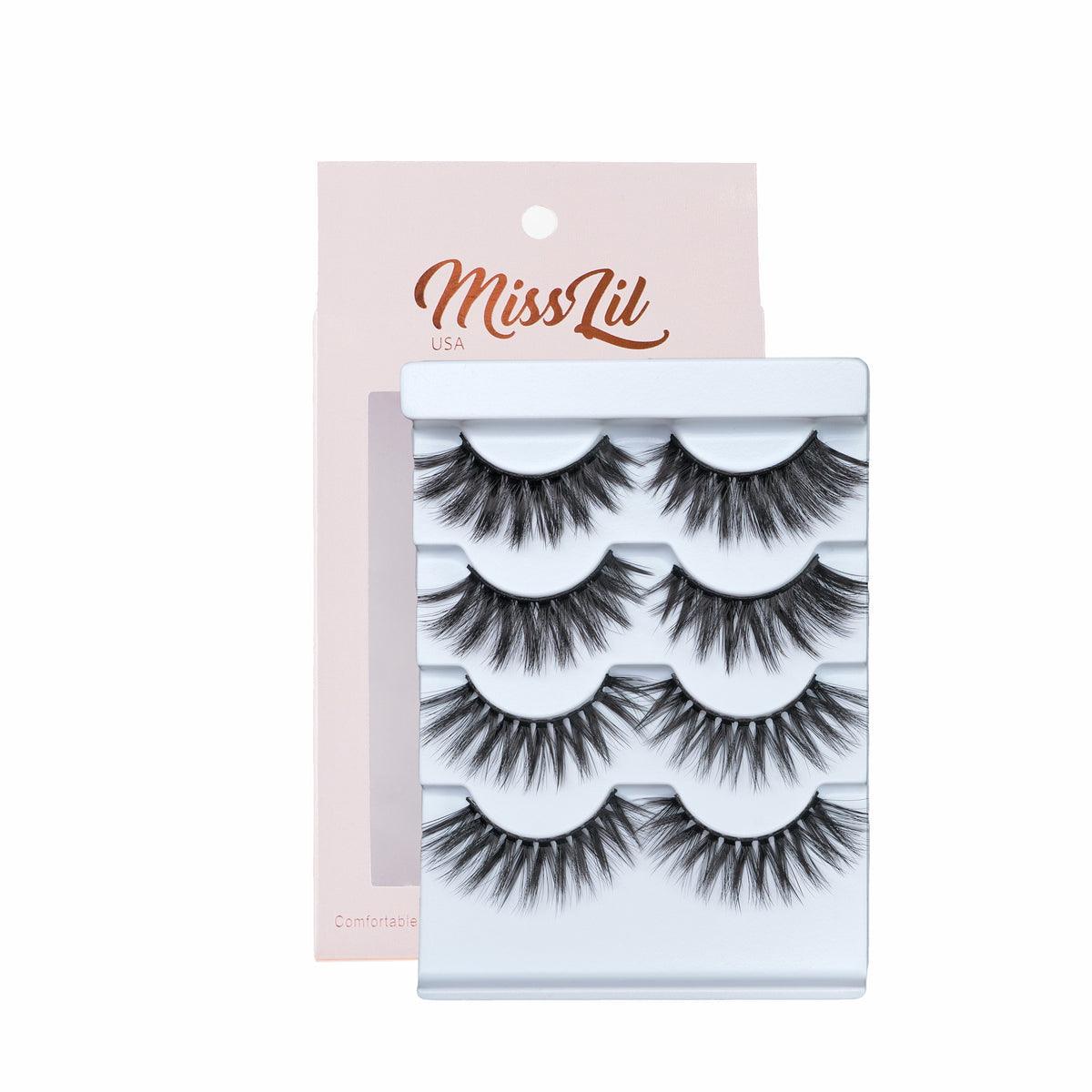4 Pairs Lashes Classic Collection #5 (Pack of 12) - Miss Lil USA Wholesale