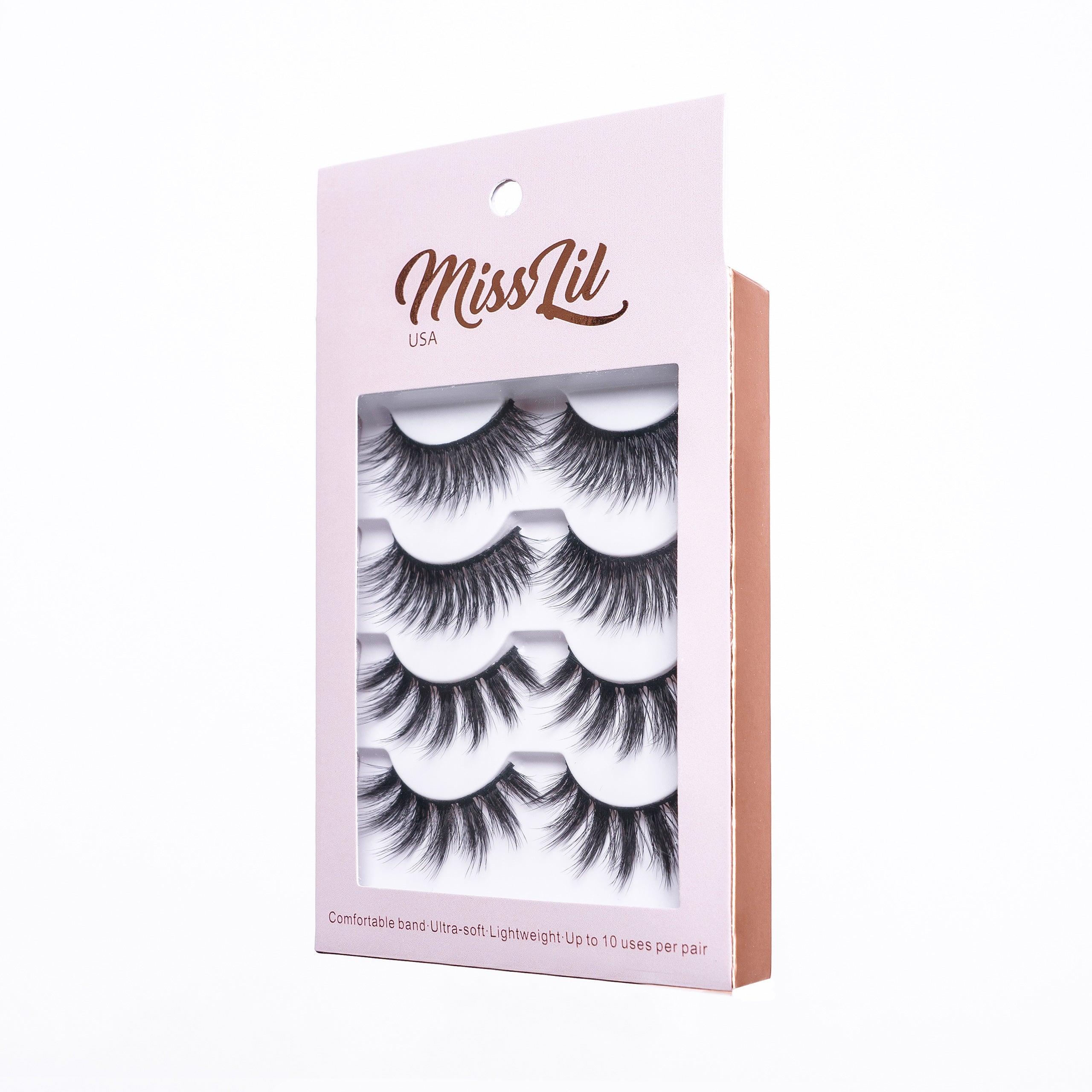 4 Pairs Lashes Classic Collection #7 ( Pack of 12 ) - Miss Lil USA Wholesale