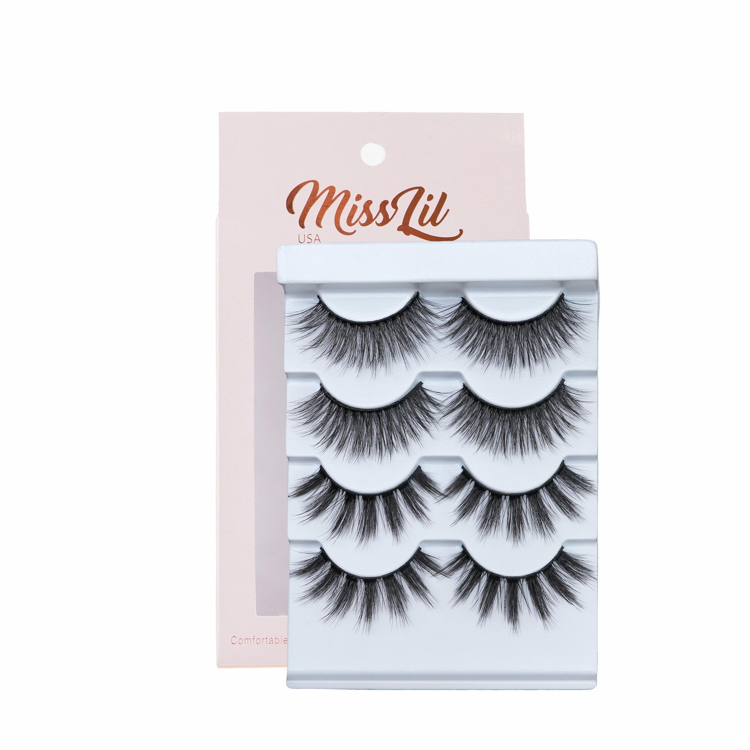 4 Pairs Lashes Classic Collection #7 ( Pack of 12 ) - Miss Lil USA Wholesale