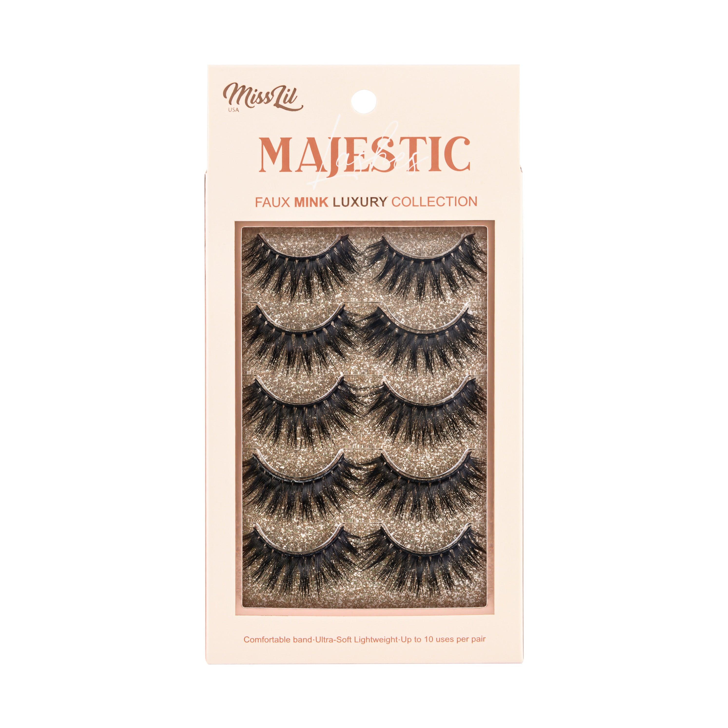 5 Pairs Majestic Lashes #3 (Pack of 6) - Miss Lil USA Wholesale