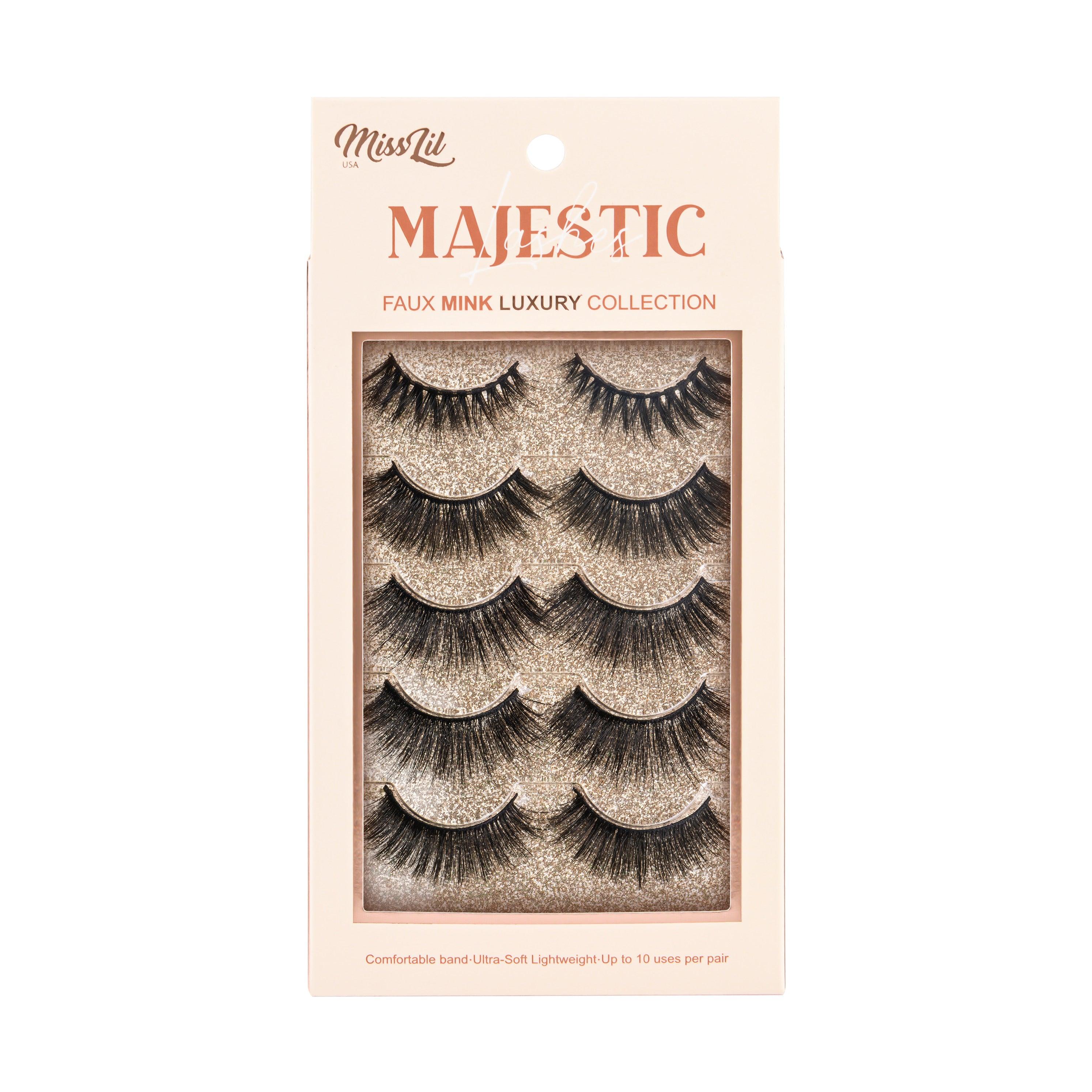 5 Pairs Majestic Lashes #6 (Pack of 6) - Miss Lil USA Wholesale