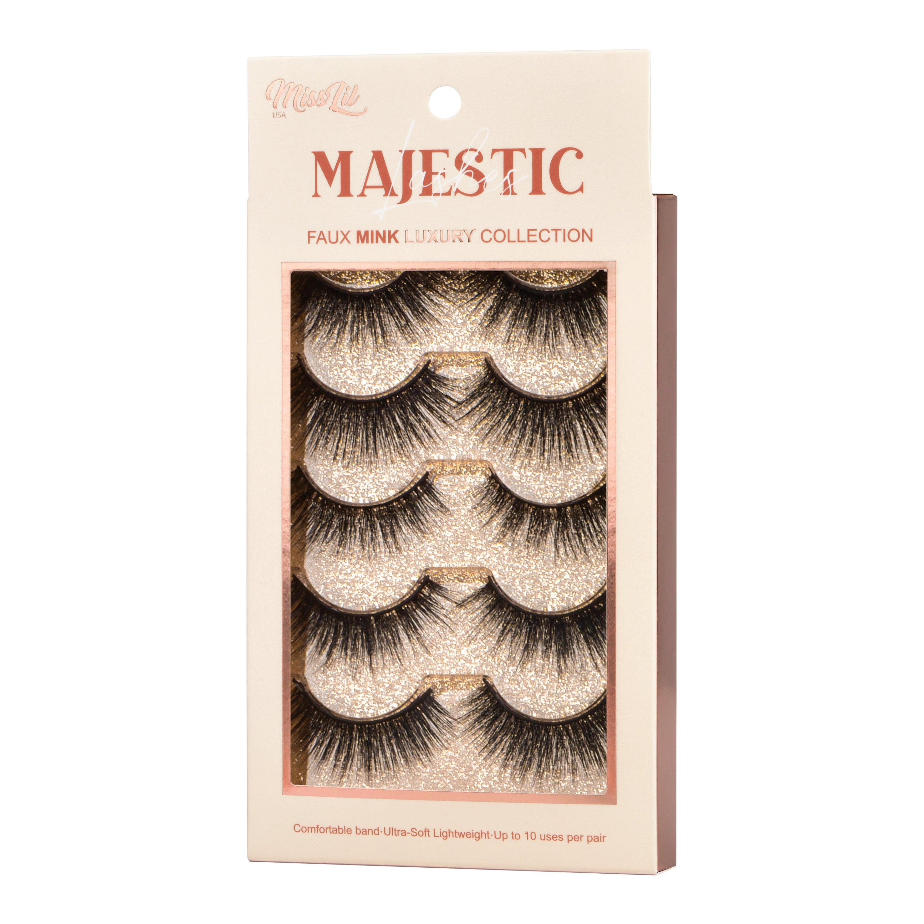 5 Pairs Majestic Lashes #8 (Pack of 6) - Miss Lil USA Wholesale