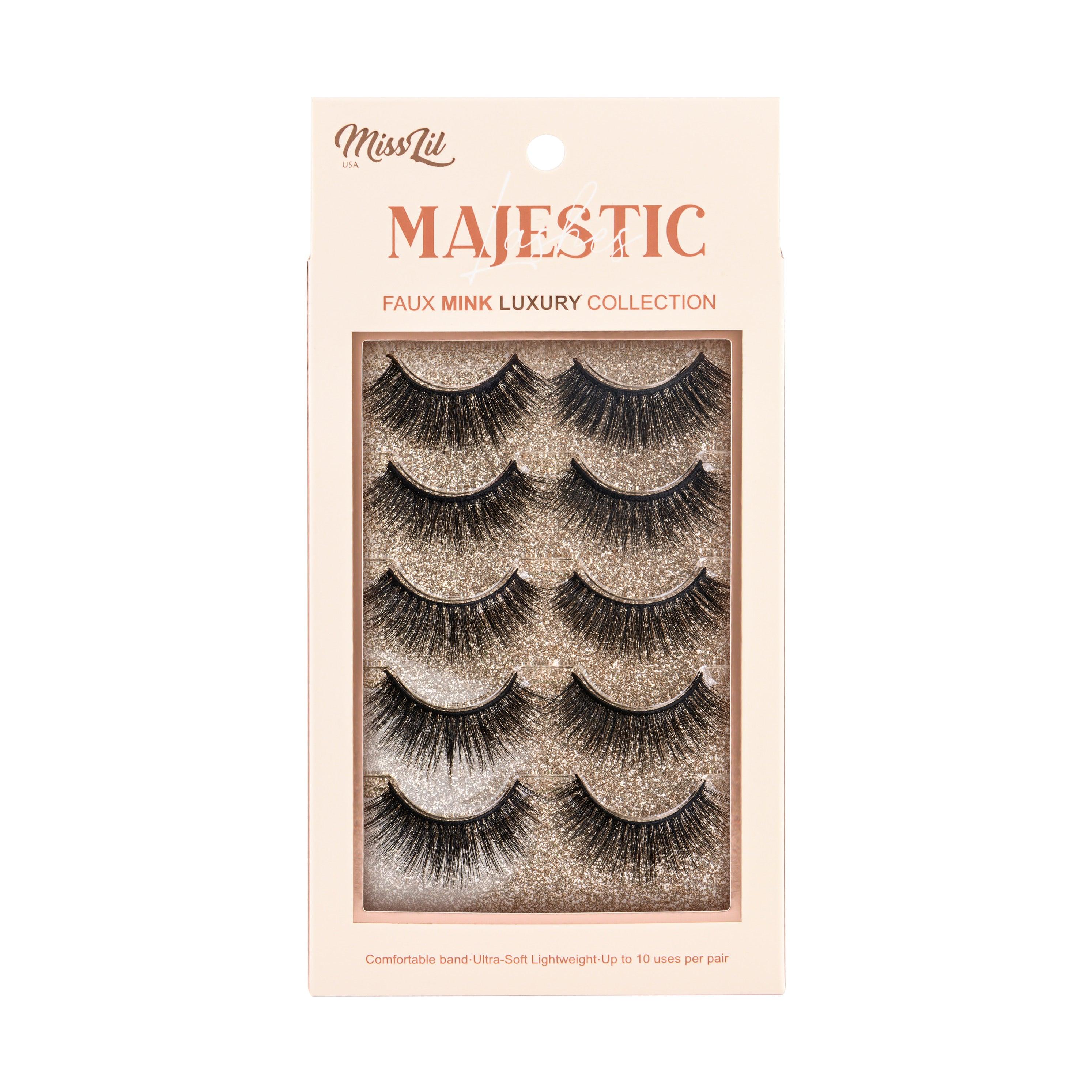 5 Pairs Majestic Lashes #8 (Pack of 6) - Miss Lil USA Wholesale